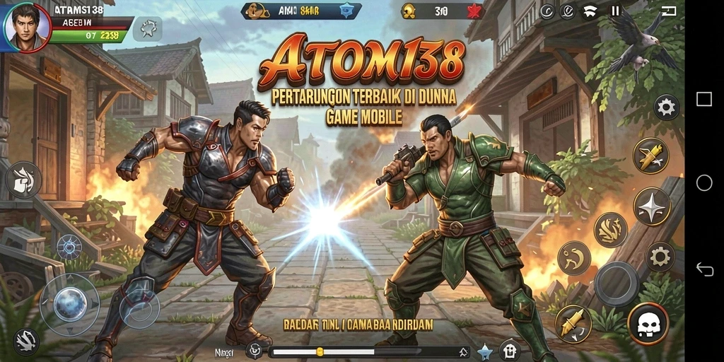 Tampilan gameplay seru di ATOM138 dengan karakter yang dinamis.
