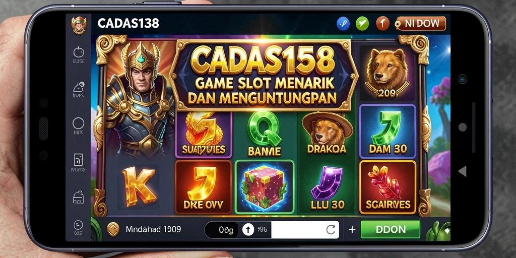 Tampilan gameplay CADAS138 yang menarik dan berwarna-warni di mesin Slot.