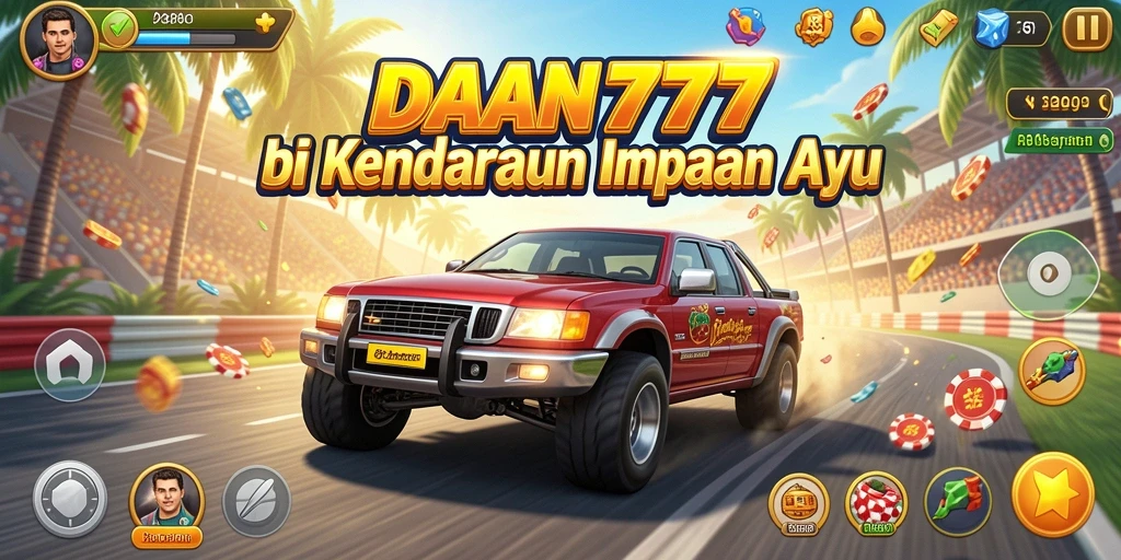 Tampilan gameplay racing yang menegangkan di DAN777 saat balapan.