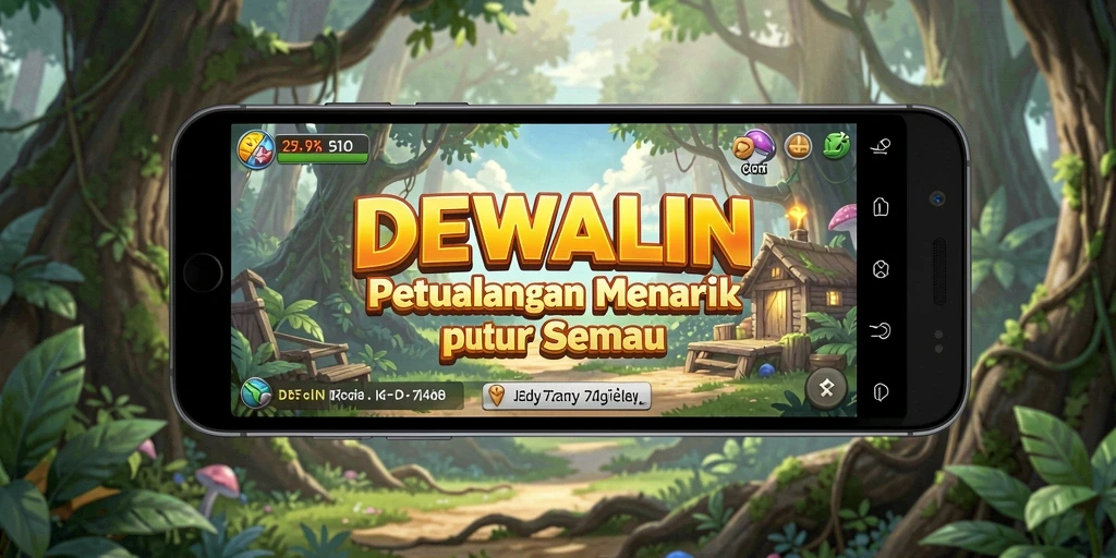 Tampilan gameplay DEWALIN yang menarik dengan karakter yang beraksi.