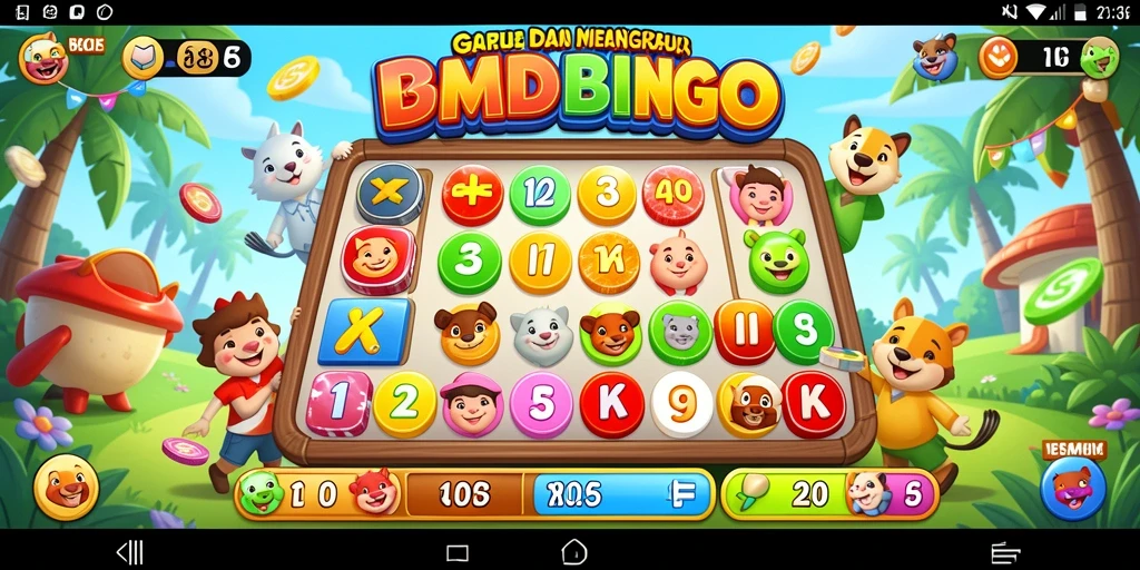 Tampilan gameplay DMD686 dengan desain Bingo yang menarik.