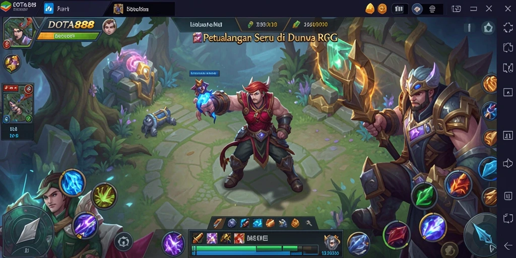 Tampilan gameplay DOTA88 yang menarik dan mendebarkan.