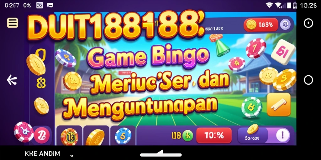 Tampilan gameplay Bingo yang seru dan menarik di DUIT188.