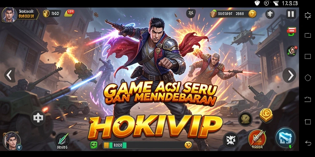 Tangkapan layar HOKIVIP dengan aksi mendebarkan di dalam permainan.