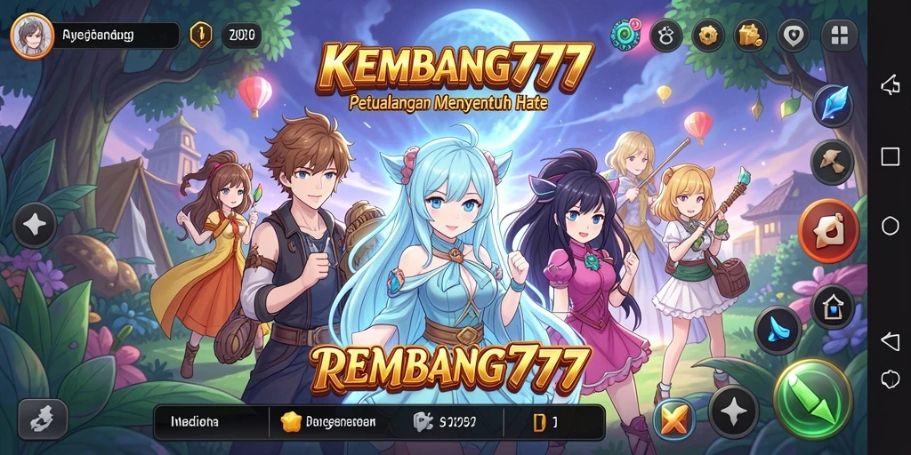 Screenshot utama KEMBANG777 menampilkan aksi seru dalam permainan Anime.