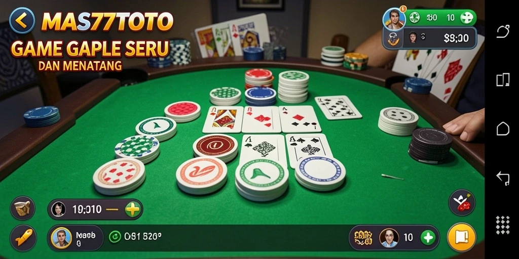 Screenshot tampilan gameplay seru di MAS77TOTO