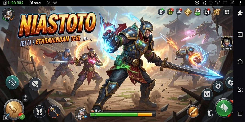 Tampilan gameplay yang mendebarkan dari NIASTOTO saat pertarungan terjadi.