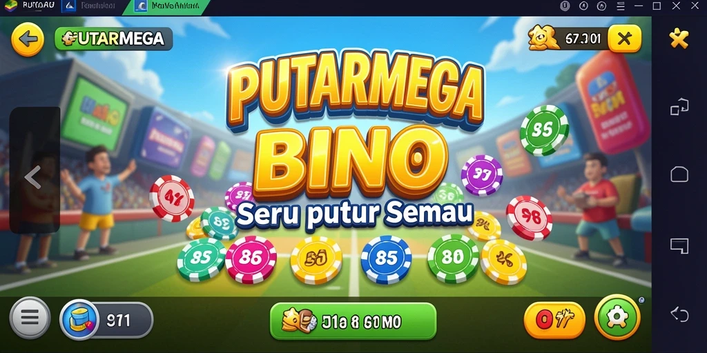 Tangkapan layar dari gameplay seru PUTARMEGA Bingo.