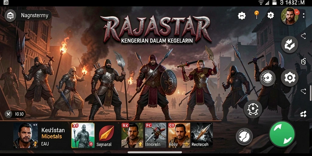 Gameplay menegangkan di dunia gelap dan misterius RAJASTAR.