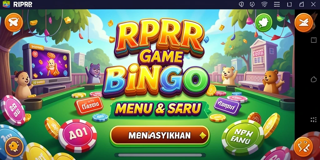 Screenshot gameplay RPRR menampilkan suasana kompetisi Bingo yang intens.