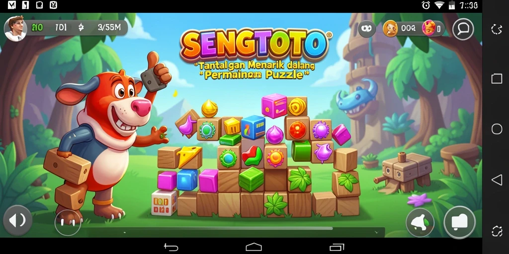 Gambar menunjukkan gameplay menantang dari SENGTOTO dengan berbagai teka-teki menarik.