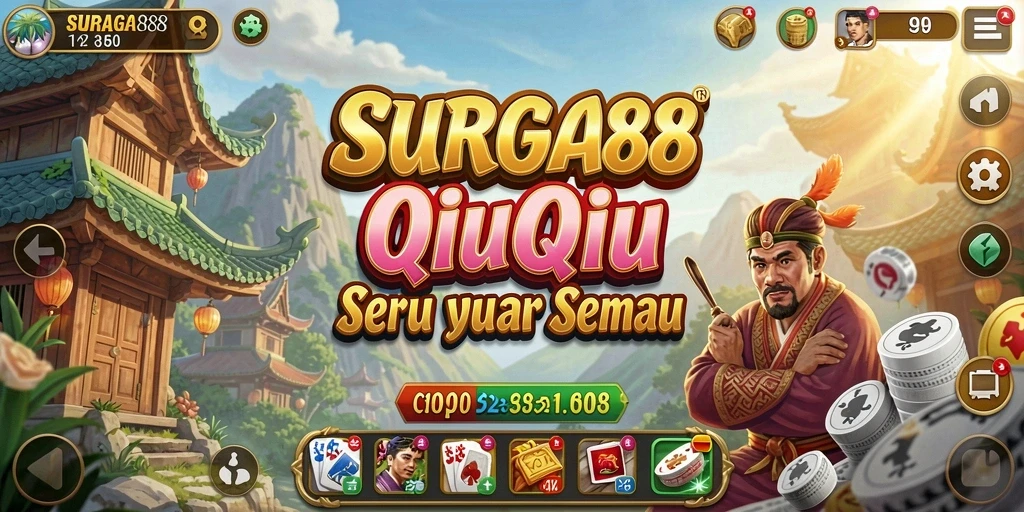 Screenshot SURGA88 menampilkan momen seru permainan QiuQiu.
