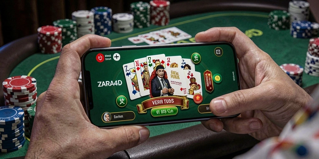 Tangkapan layar gameplay Poker yang mendebarkan di ZARA4D.